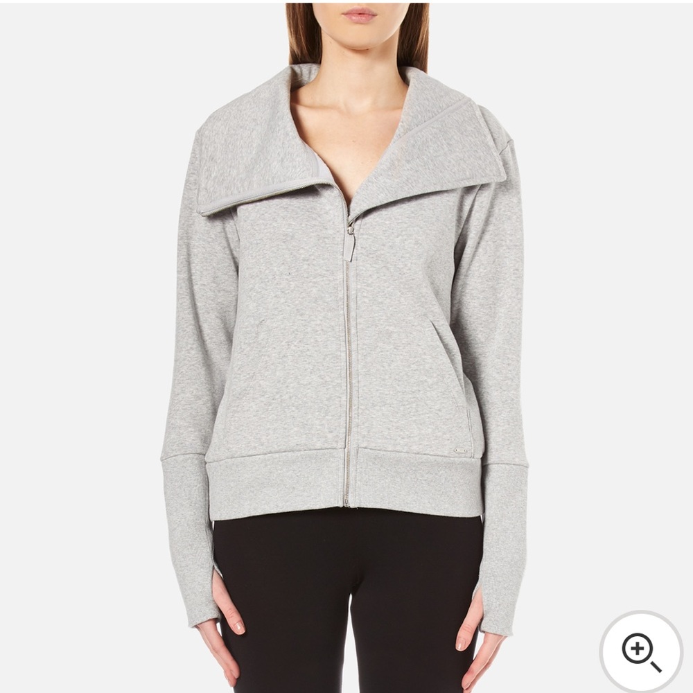 UGG Double Knit Fleece Cowl Neck Zip Jacket